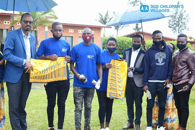 SOS Children’s Villages Rwanda handed over start-up tool kits to 104 youth
